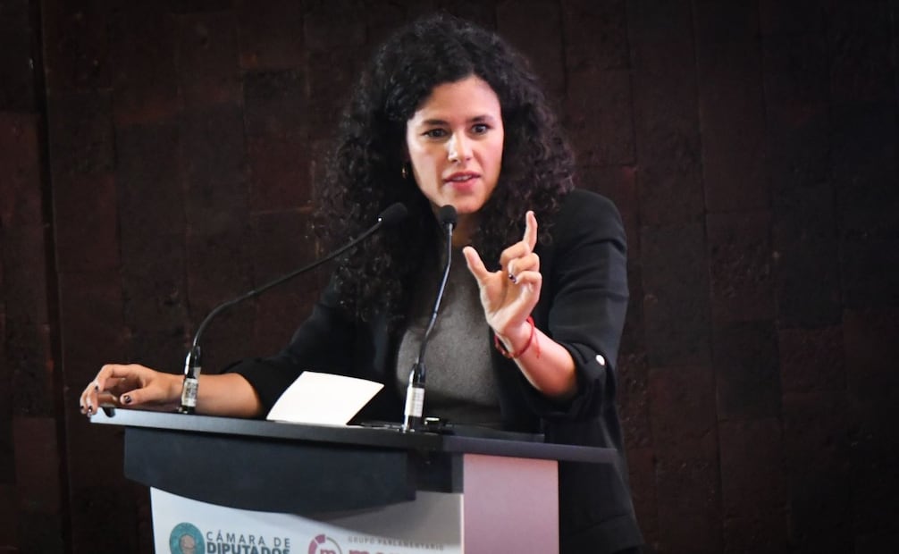 Luisa María Alcalde, dirigente nacional de Morena, durante su participación en la cuarta reunión plenaria del Grupo Parlamentario de Morena el pasado 31 de enero de 2026. Foto: Mario Jasso/ Cuartoscuro