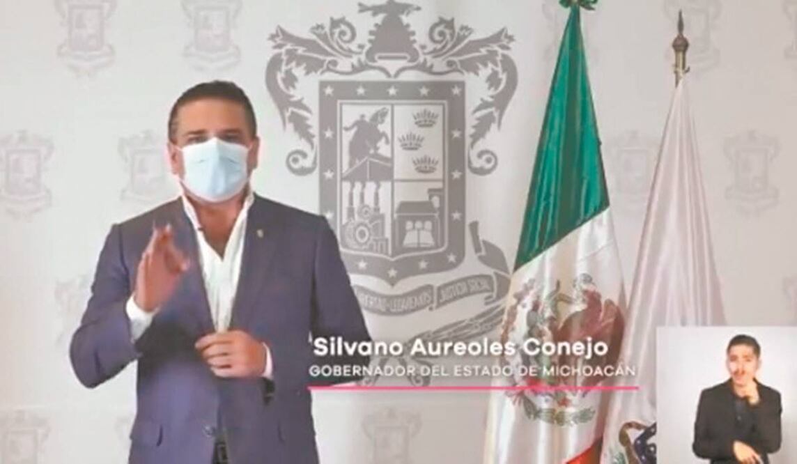 El gobernador de Michoacán instó a los mexicanos en EU a no votar por Donald Trump en las elecciones del próximo 3 de noviembre. Foto: Tomada de video