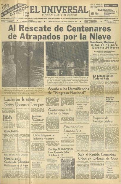 La nevada que cubrió de blanco a la capital