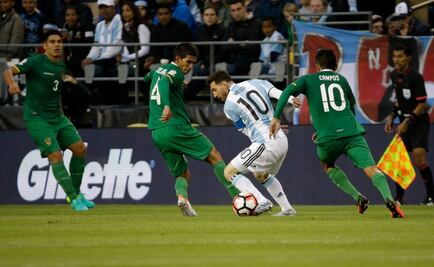 Messi se encara con boliviano
