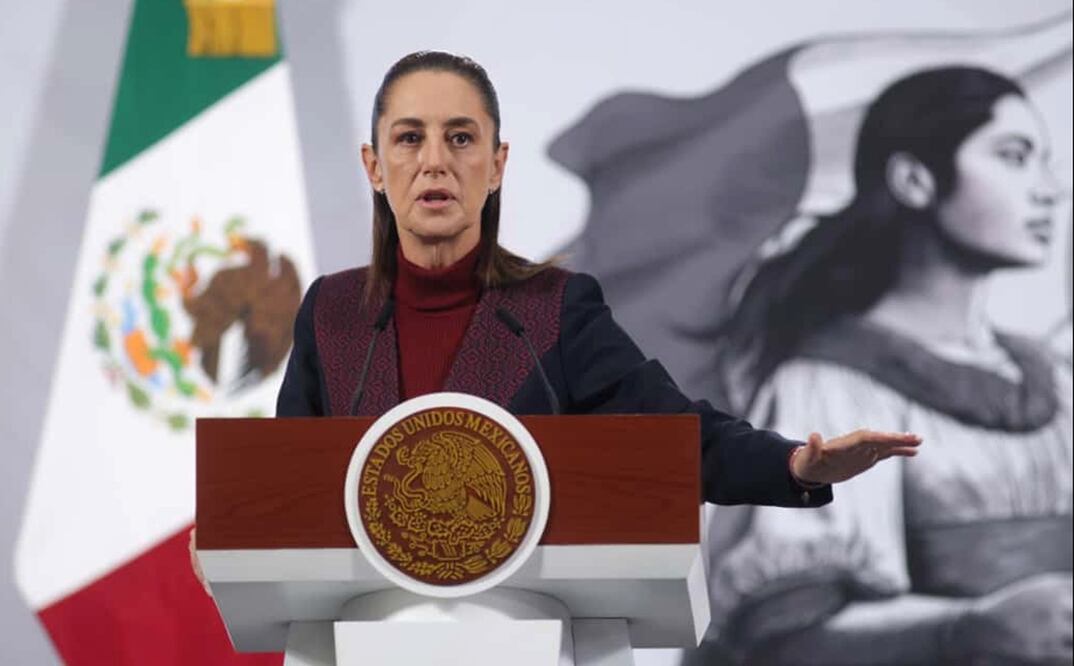 La presidenta Claudia Sheinbaum Pardo durante la mañanera del martes 11 de noviembre de 2025. Foto: Carlos Mejía /EL UNIVERSAL