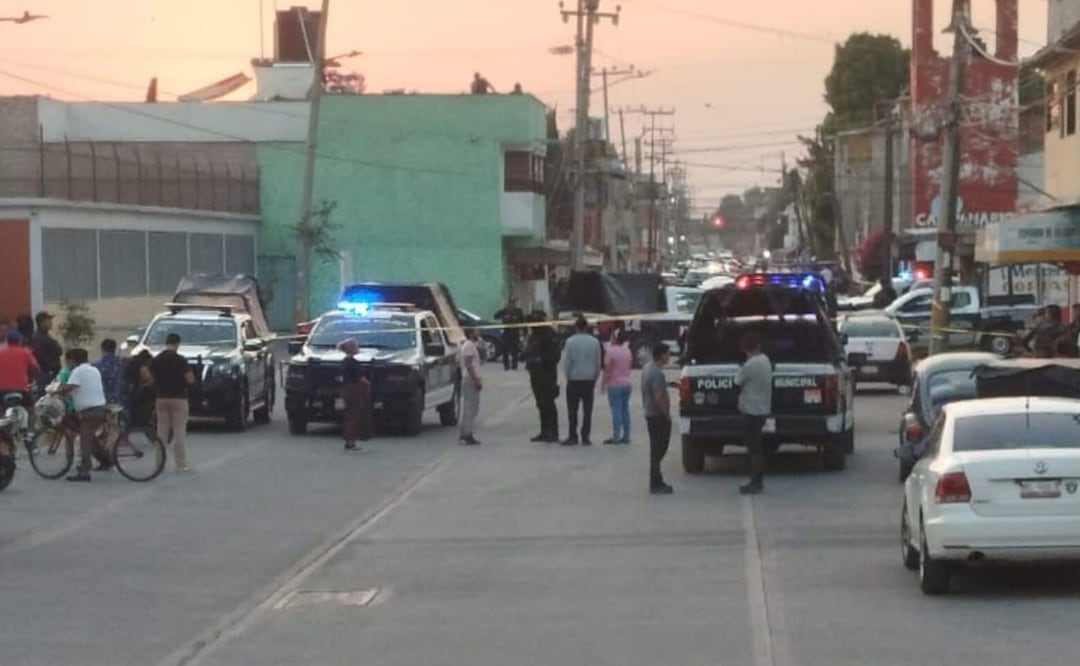 Muere bebé y joven por impacto de arma de fuego en San Pablo de las Salinas, en el municipio de Tultitlán (02/04/2025). Foto: Especial