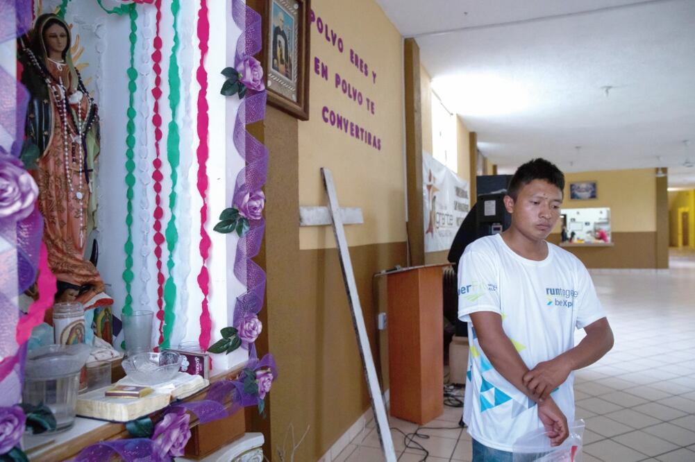 Alexis González Flores piensa que las decisiones de Donald Trump, presidente de Estados Unidos, son erróneas, pues asegura que los migrantes sólo van a trabajar (GERMÁN ESPINOSA. EL UNIVERSAL)