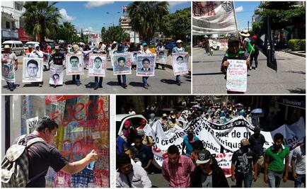 Marchan padres de los 43 en Chilpancingo