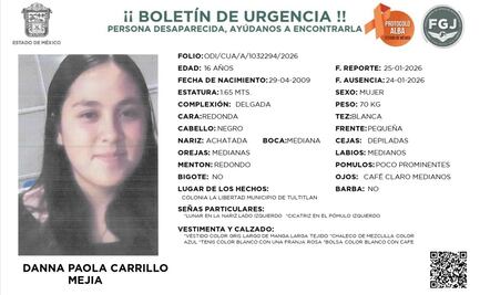 Piden ayuda para localizar a Danna Paola, desaparecida en Tultitlán; adolescente fue vista por última vez cuando salió a la iglesia