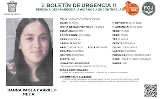 Piden ayuda para localizar a Danna Paola, desaparecida en Tultitlán; adolescente fue vista por última vez cuando salió a la iglesia