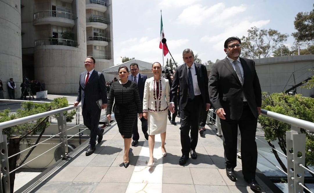 Llegada de Claudia Sheinbaum al Tribunal Electoral para la entrega de su constancia como presidenta electa. Foto: Especial