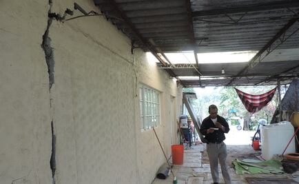 Vivienda que está sobre una falla geológica en Jaltenco resistió los sismos