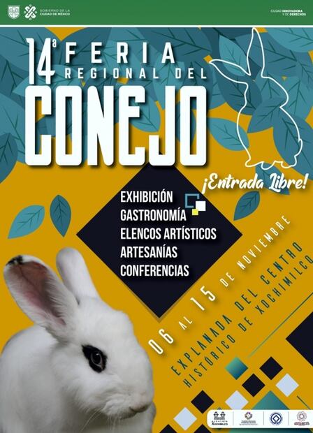 Lánzate a la Feria Regional del Conejo en Xochimilco