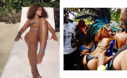 Rihanna shows her body in Barbados