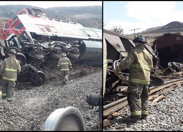 Se descarrilan 12 vagones de un ferrocarril en Guadalupe, Zacatecas