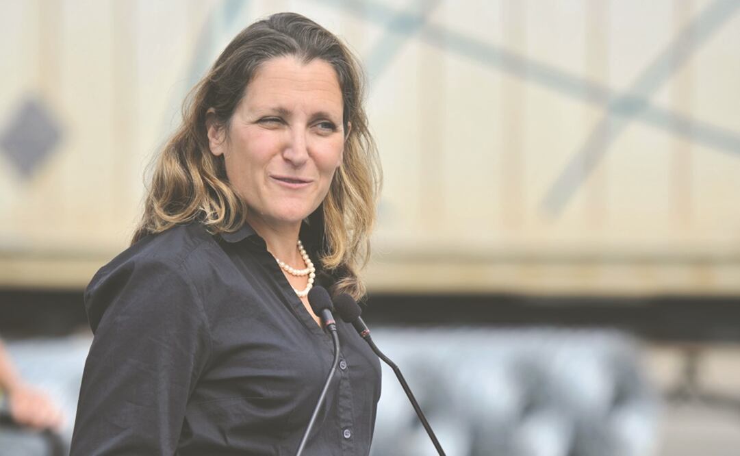 Se prevé que Chrystia Freeland apruebe varios puntos del acuerdo. (ARCHIVO EL UNIVERSAL)