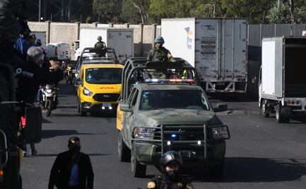 Inicia simulacro de vacunación con traslado del fármaco al 81 Batallón de Infantería en Tlalpan