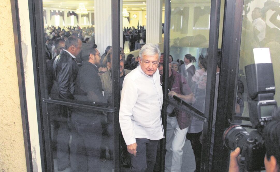 Andrés Manuel López Obrador sostuvo dos reuniones privadas en Zacatecas, una con la estructura morenista y la otra con empresarios. (ALEJANDRO ORTEGA. CUARTOSCURO)
