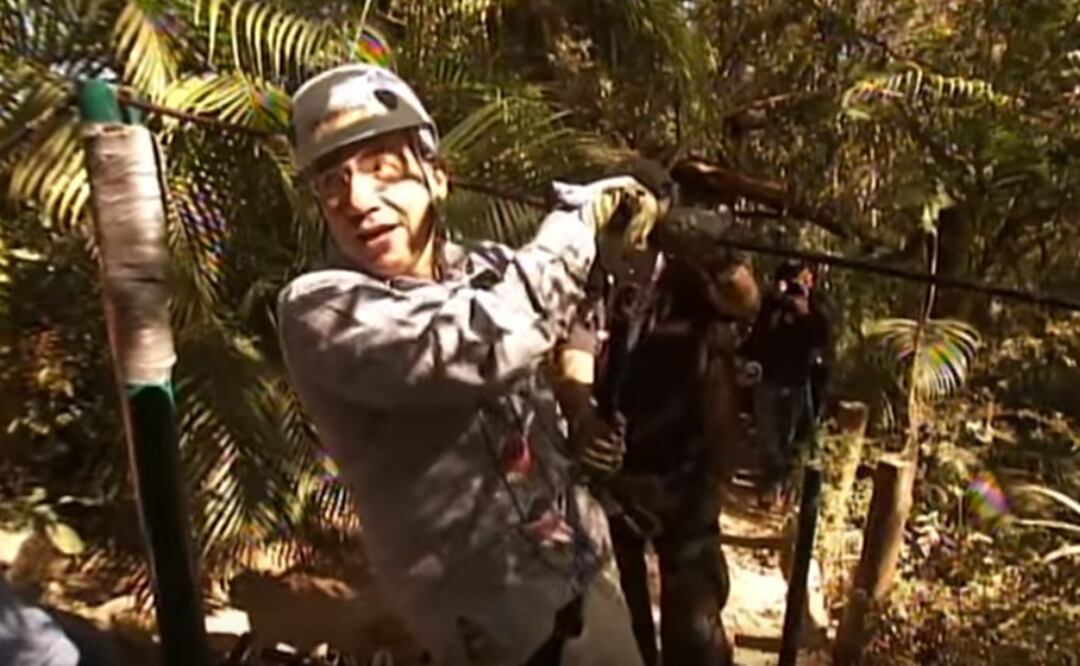 Aquella vez que Calderón se lanzó de la tirolesa