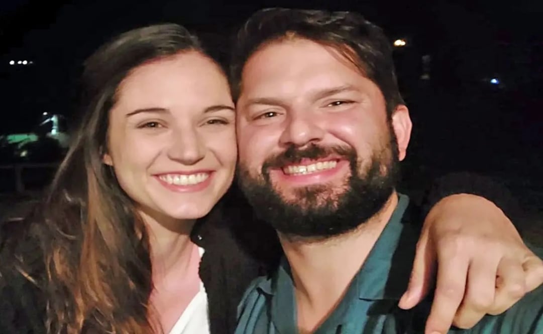 Gabriel Boric junto a Irina Karamanos. Foto: Instagram Gabriel Boric