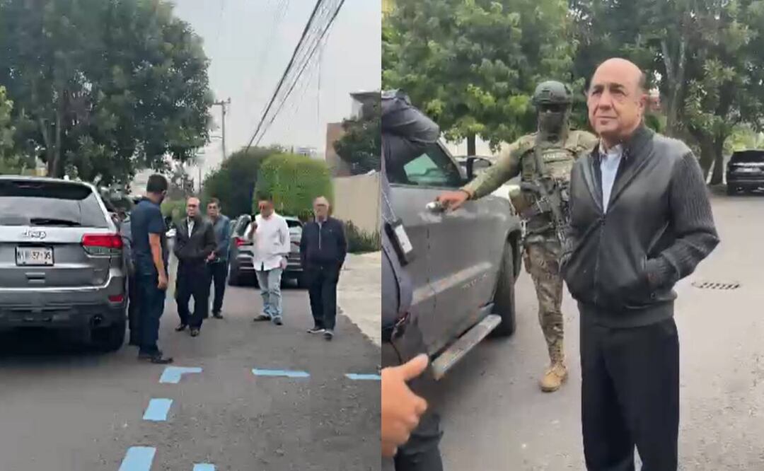 Foto: Especial/El Universal/ Murillo Karam durante su detención en la colonia Lomas de Chapultepec