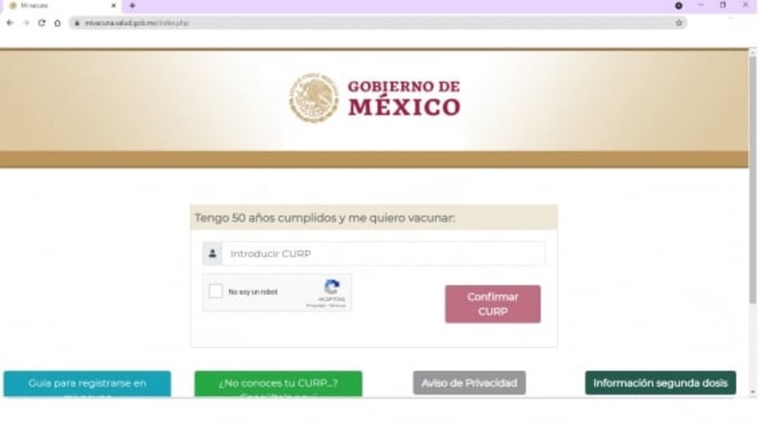 ¿Dónde y cómo hacer el pre registro para la vacuna contra Covid-19 en adultos de 50 a 59 años?