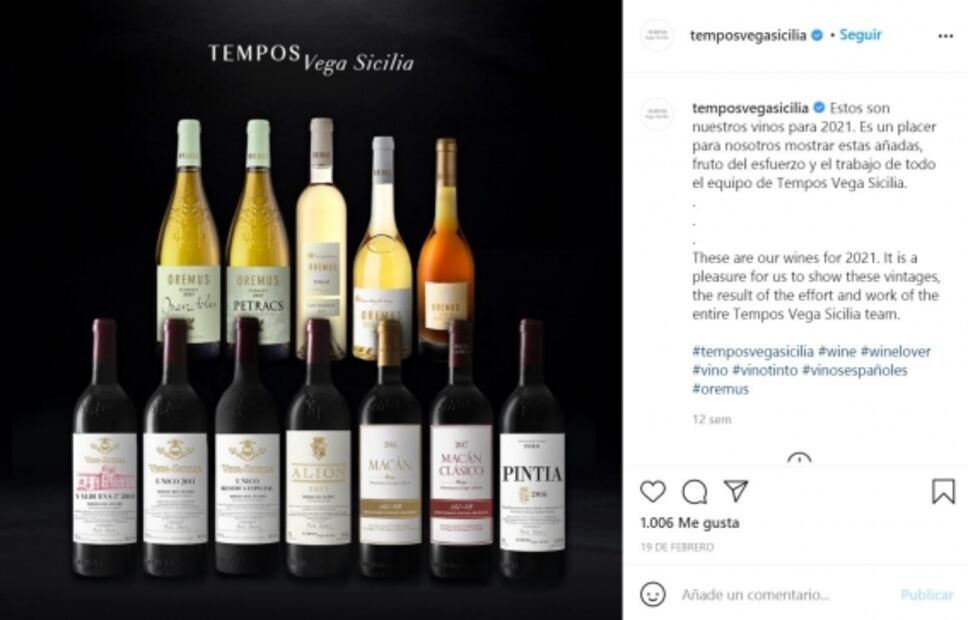 Tempos Vega Sicilia, la aristocracia del vino español