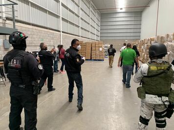 Recuperan en bodega de Tultitlán casi 960 mil cubrebocas robados