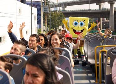 Recorre la CDMX en el Turibús temático de Bob Esponja