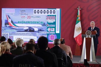 Avión presidencial sí se rifará: AMLO