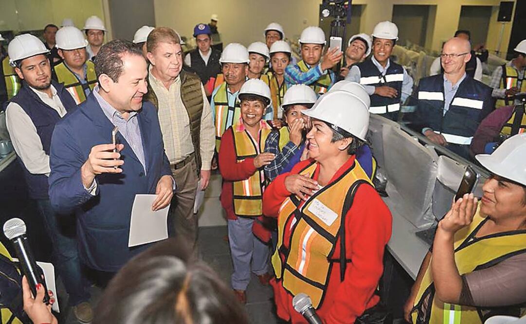 Eruviel Ávila supervisó la construcción y equipamiento del Centro de Videovigilancia C5 que se realiza en edificación que le fue asegurada en 2007 al narcotraficante Zhenli Ye Gon, en Toluca. FOTO: ESPECIAL