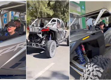 ¡Todo terreno! Cuevas sorprende con su Rzr recorriendo calles de la Cuauhtémoc, “¡Gracias Reyes Magos!”