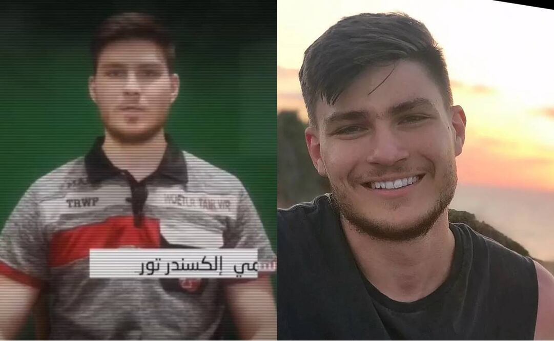 Milicia palestina divulga video con imágenes de un rehén israelí. Foto: X @VividProwess