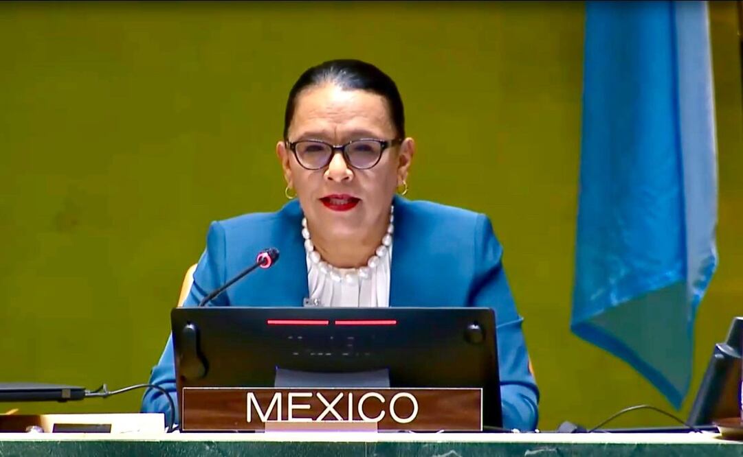 Rosa Icela Rodríguez Velázquez,  Secretaria de Seguridad y Protección Ciudadana en la 4ª Cumbre de Jefes de Policía de las Naciones Unidas (UNCOPS). Foto: Especial