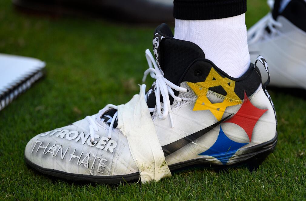 Zapatillas de Roethlisberger. Foto: AP