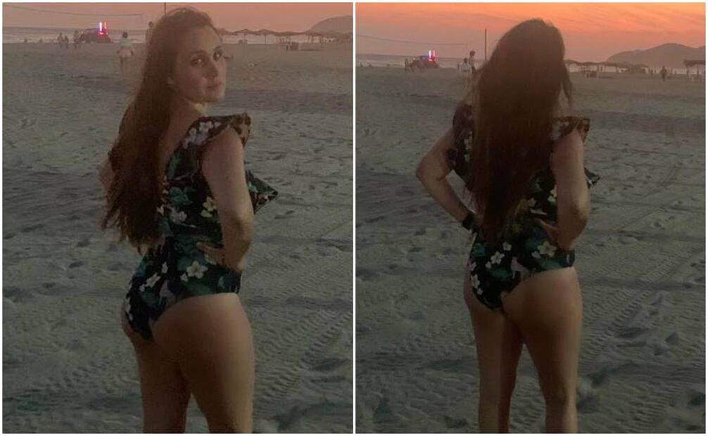 La cantante y actriz posó en la playa y lo  compartió en redes. Foto: Instagram dulcemaria