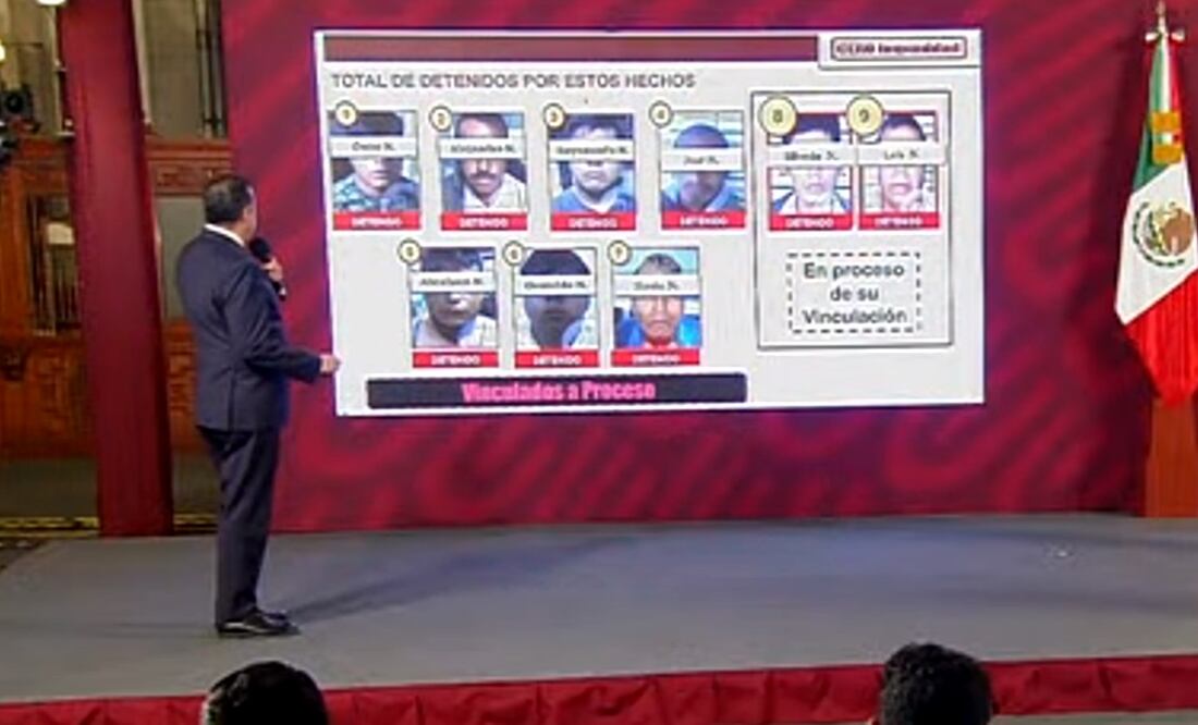 Mejía Berdeja indicó que de los nueve detenidos, siete ya están vinculados a proceso penal por este hecho. Foto: tomada de video