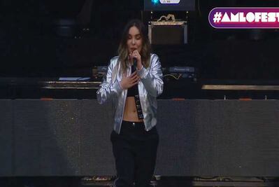 Belinda: "Creo que las palabras de AMLO llegaron al corazón"