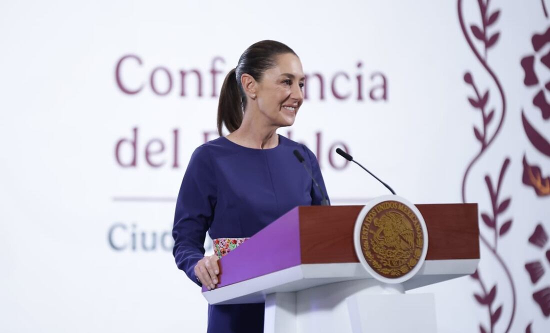 Conferencia matutina de Claudia Sheinbaum el 7 de mayo de 2025 en Palacio Nacional. Foto: Fernanda Rojas / EL UNIVERSAL