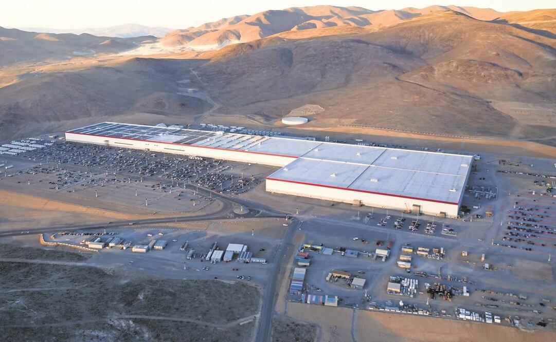 Imagen de las instalaciones de Tesla en Nevada, Estados Unidos. De acuerdo con el gobernador de Nuevo León, la planta en Santa Catarina será la más grande.Foto: Cortesía Tesla