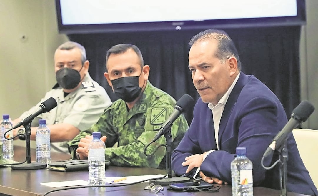 El gobernador de Aguascalientes, Martín Orozco Sandoval, durante el acto en el que se anunció la construcción del cuartel de la GN. Foto: Especial
