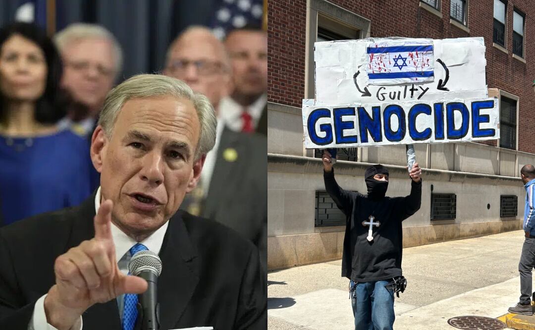 Gobernador de Texas dice que estudiantes propalestinos en protesta deben ir a la cárcel y afirmó que no se permitirá el antisemitismo. Foto: AP/ EFE