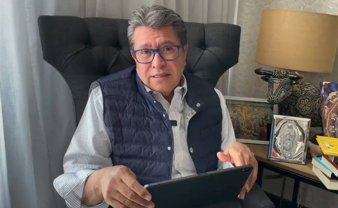 En mensaje en sus redes sociales, Ricardo Monreal agradeció a quienes se han preocupado por su salud. Foto: Tomada de video