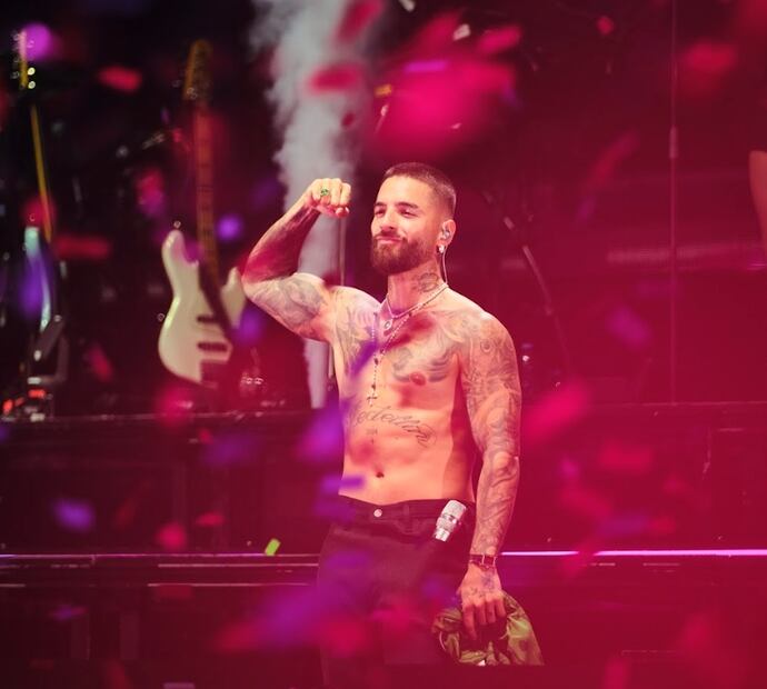 Maluma deleitó a sus fans durante su concierto en el Foro Sol.
FOTO CORTESÍA OCESA: Liliana Estrada.