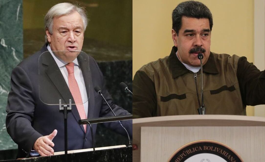 El secretario general de la ONU, Antonio Guterres, expresó su preocupación al presidente venezolano, Nicolás Maduro. Fotos: Archivo