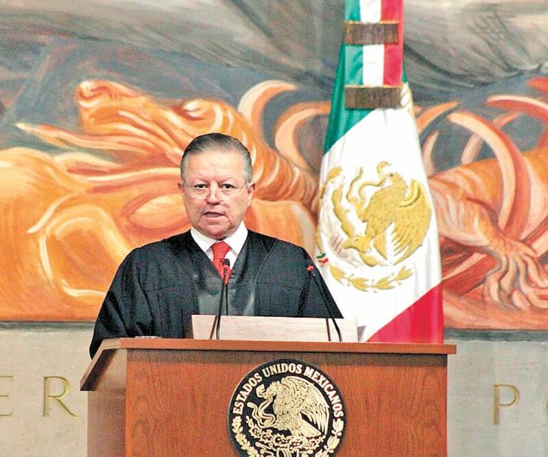 Arturo Zaldívar, presidente de la SCJN, se dice optimista. ARCHIVO EL UNIVERSAL
