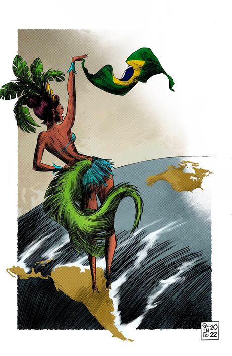 Al sur y a la izquierda