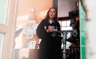 Regina Blandón de libera en los sets 