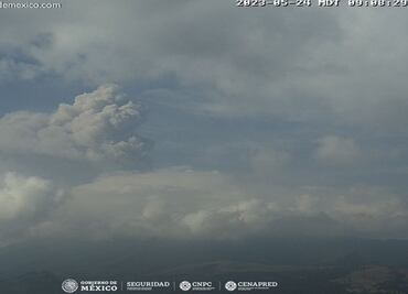 Explosiones siguen disminuyendo: Semáforo de Alerta Volcánica del Popocatépetl se mantiene en amarillo fase 3