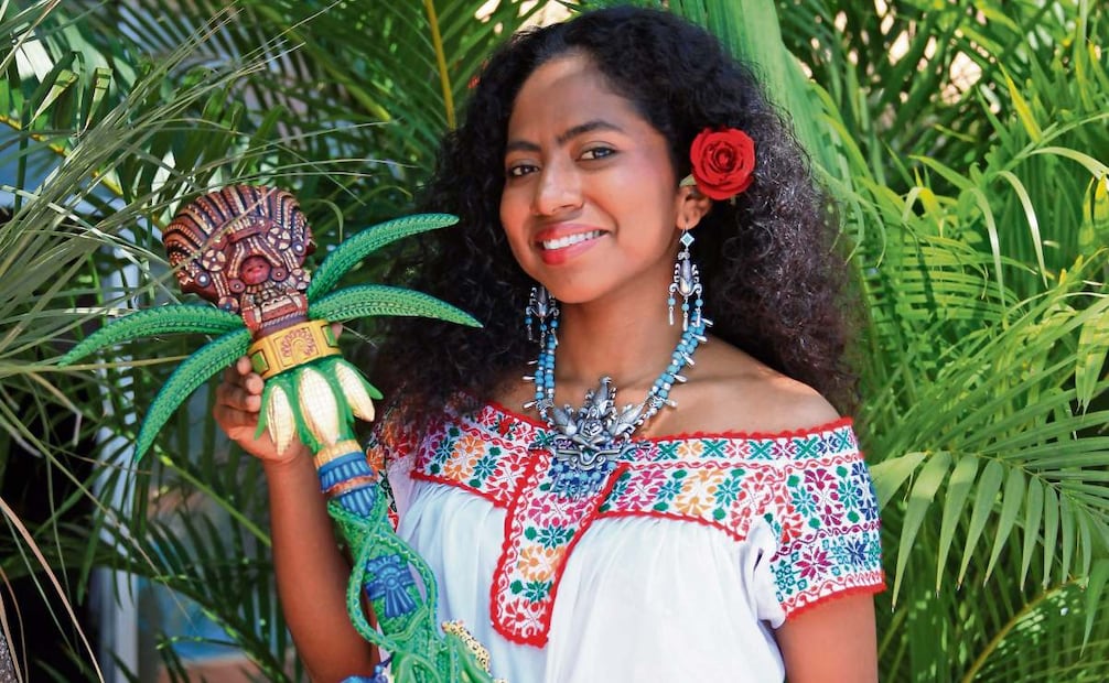 Para la joven afromexicana, ganar el certamen de la diosa Centéotl es una forma de abrir camino a otras mujeres y niñas. Foto: EDWIN HERNANDEZ EL UNIVERSAL