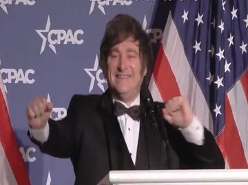 VIDEO: Milei baila al estilo Trump el "YMCA" en la Conferencia de Acción Política Conservadora en Florida