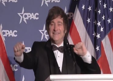 VIDEO: Milei baila al estilo Trump el "YMCA" en la Conferencia de Acción Política Conservadora en Florida