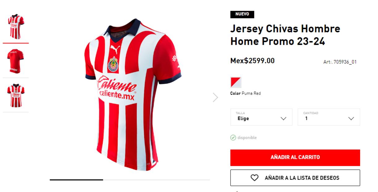 El nuevo jersey de Chivas