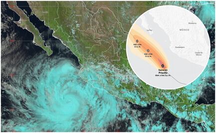 Huracán Priscilla: esta es la trayectoria del fenómeno meteorológico en México